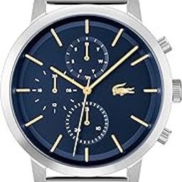 Replay Qtz Multifunction Blue Round Dial Men's Watch|Stainless Steel Material|Multi Color Band - 2011256-33