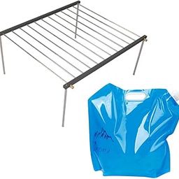 UJEAVETTE Detachable BBQ Barbecue Grill SuABSort Stand + Folding 10L Drinking Water Bag-image-65