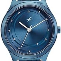 Women's Analog Blue Dial Blue Band Metal Watch-image-16