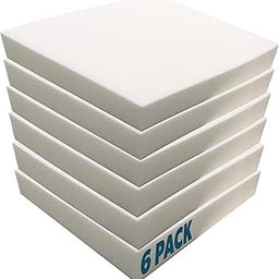 Foamma 4” x 24” x 24” (6 Pack) - High Density Outdoor Couch Cushion Replacement for Patio Furniture, Square Foam Pad for Couch Cushion Support, Upholstery Foam Padding for Sofa - Cover Not Included-image-25
