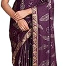 Women's Solid Saree With Unstitched Blouse PRITI_WINE_1335-image-18