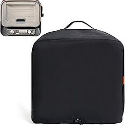Black Waterproof Pizza Oven Cover for Ninja OO101 Series, Adjustable Drawstring and Elastic Bands-image-7