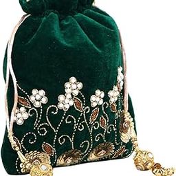 Women's Potli Bag Green-image-5