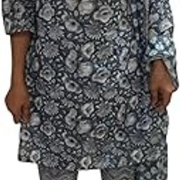 Women's Cotton Blend Jaipuri Printed Kurta Set with Dupatta-picture-0