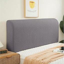 Moisture Wicking Bed Headboard Cover For King Size, Snug Fit Head Board Covers For Beds, Breathable And Washable Double Bed Back Cover, Universal Fit Headboard Slipcover For King Size Beds (Grey)-image-92