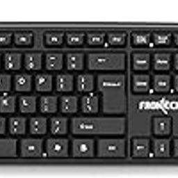 FRONTECH Wired Keyboard and Mouse Combo | Membrane Keys with Retractable Stands | USB Plug & Play | Ergonomic & Comfortable Design | 1 Year Warranty (KB-0012, Black)-1