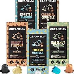 Caramelly Flavourites Pack Flavoured Nespresso Compatible Coffee Capsules, 50 Aluminium Coffee Pods | No Added Sugar | 100% Arabica-picture-10