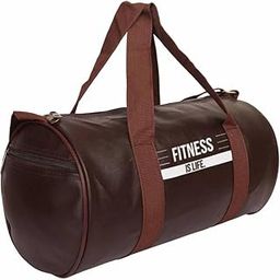 True Indian Trendy & Classic Duffle Gym Bag for Men & Women Leather Gym Bag with Shoulder Strap Sports Bag Yoga & Travel Bag for Boys & Girls Duffle Bag & Travelling Bag Outdoor (Brown, 20L)-image-25
