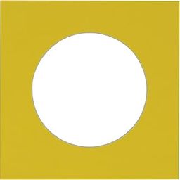 CountryArtHouse Yellow Acid Free 22x22 Circle Picture Frame Mat with White Core Bevel Cut for 18x18 Pictures - Fits 22x22 Frame - Pack of 1 Matboard Show Kit with Acid Free Backing & Clear Bag-image-86