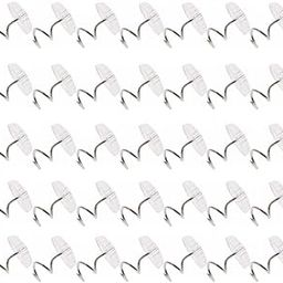 Floranea 30 Pcs Twist Pins Upholstery Clear Heads Slip Cover Fasteners Headliner Pins for Sofa Car Van Home Furniture Hold Bed Skirt (30 pcs)-picture-18