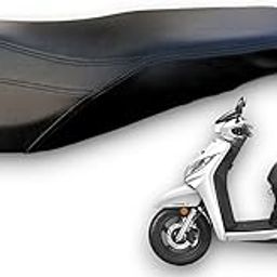 Activa 125 BS6 Bike SEAT Cover,PU Leather Black Colour,6 mm Cushion Foam.Rope provided,Ready to fit,Quality and Fitting Tested-image-75