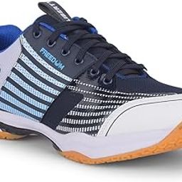 Freedom GRIPPER-02 Sports Badminton Pickleball Shoes for Men with PU Upper | Rubber Sole | Suitable for Table Tennis, Volleyball | Comfortable and Lightweight | Stylish & Durable Design-32
