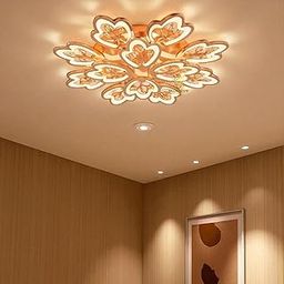Decor chronicle 12 Head Modern Floral Gold Chandelier for Living Room Modern, Dining Room, Hanging Lights for Living Room Smart Voice Assist (Google, Alexa), App Control (Warm, Cold, Natural)-image-10