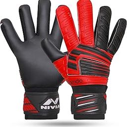 Nivia 742 Raptor Torrido Football Goalkeeper Gloves, Small Assorted Color-42