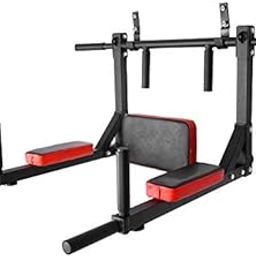 ALLYSON FITNESS 3 in 1 Heavy Duty Multifunctional Pull up bar for Wall mounting, Pull-up bar Training bar, dip Station for Training at Home, Wall Mounted Multi-Grip Dip Station-11