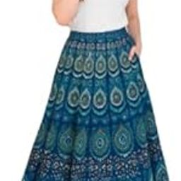 Traditional Long Skirt Lehenga with Printed Flowers and Embroidered Sequins for Women's and Girl's-image-50