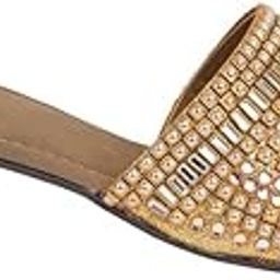 Women's Ethnic Slip-On Flats | Embellished Traditional Sandals for Festive & WEAR ON CASUAL DAYS-image-14