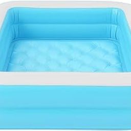 KPJN ENTERPRISES 3-Feet Colorful Inflatable Kids Bathtub| Double-Layered Design Soft Bubble Bottom Kids Pool| Perfect for Home or Garden (3 Feet Tub)-image-41
