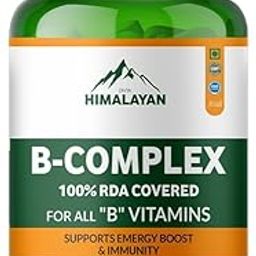 Divya Himalayan Plant-Based B-Complex Support Supplement, 60 Tablets, Supports Energy, Mood & Metabolism, Herbal Blend with B Vitamins-image-85