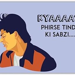 Funny Quoted SRK Fridge Magnet- Pack of 1 Bollywood Theme Fridge Magnets-image-51
