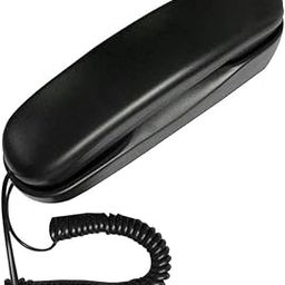 TelPal Trimline Corded Phone Black Slim Landline Corded Phone for Seniors Desk/Wall Mountable Telephone Home-13