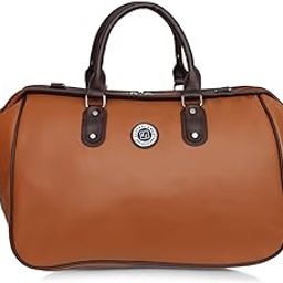 Genuine Leather 31 Liters Waterproof Heavy Duty Luggage Bag | Duffel Bag for Men & Women (LG_18_Tan).-image-9