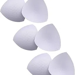 zoomella SYDL 3 Pairs Removable Sports Bra Pads Inserts Sewn Sides for B/C Cups Breathable White|Breast Forms, Enhancers|Clothing Shoes & Accessories-picture-17