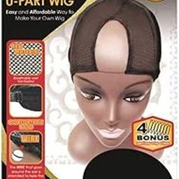 (6 Pack) Qfitt - Center Parting U-Part Wig Cap #5013-image-69