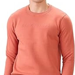 park avenue Men Full Sleeve Slim Fit Solid Pattern Cotton Polyester Blend Regular Neck Regular Neck Casual Sweatshirt-picture-37