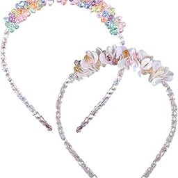 Multicolored Stones Flower Hair Bands Stylish Headwear for Women Girls Children and Teenagers Pack Of 2-image-10