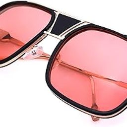 Unisex Square Lenses Sunglasses (NE001RD, Red , Large )-image-41
