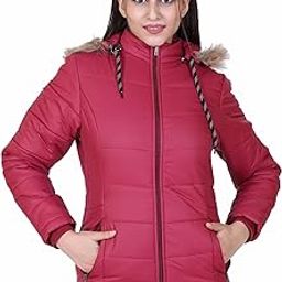 Latest Quilted Full Sleeve Puffer Winter Jacket for Women and Winter Jacket for Girl. Sweater Jacket/Fur Jacket/Water Resistant Jacket for Woman with Hood for keep you warm.-image-53