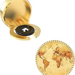 – Snap-on Shirt Button Cover Cufflinks Set for Men - Atlas Style-8