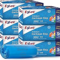 Ezee Blue Garbage Bags Small 180 Pcs | 30 Pcs x Pack of 6 Rolls | 17 x 19 Inch | Dustbin Bags/Trash Bags/Dustbin Covers for Wet and Dry Waste-picture-29