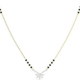 Jewellery american diamond traditional short mangalsutra for women CL2-image-28