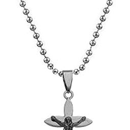 Christmas Gift Lord Holy Jesus Cross Christ Crucifix Black and Silver Stainless Steel 01 Necklace Pendant for Men and Women-image-44