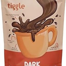 Tiggle Dark Hot Chocolate Powder Mix - 10 Cups Pack | Farm Fresh From Tamil Nadu | Thick & Chocolatey Drink | Enjoy Hot or Cold | Vegan & Gluten-Free | No Preservatives | Ready in 2 minutes-image-6