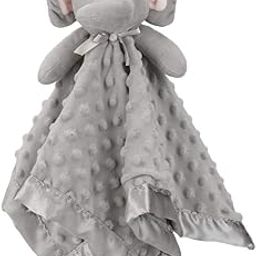 Pro Goleem Elephant Security Blanket Grey Soft Baby Lovey Unisex Lovie Christmas Gift for Newborn Toddler 16 Inch-image-55