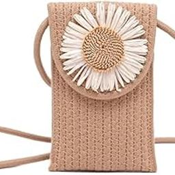 Mobile Sling Bag for Women Side Shoulder Small CrossBody Bag, Phone Bag for Women, Small CrossBody Cell Phone Bag, Handmade jute fabric (Brown)-image-61
