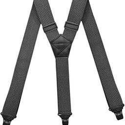 Mens Suspender Heavy Duty Adjustable Y Type Elastic Straps Hidden Suspenders grey-image-61