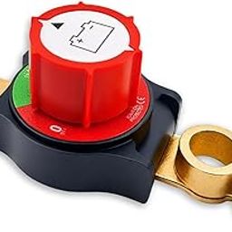 Top Post Battery Disconnect Switch,12-48V Car Battery Kill Switch,Terminal Blocks are .67in and .83in,Battery Disconnect Switches are Mainly Used in Automobiles, Rvs, Boats, Solar Panels Batteries-image-76