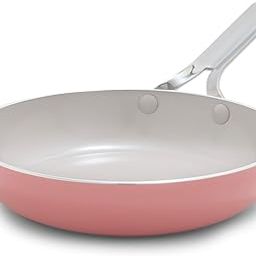 GreenPan Nova 8” Frying Pan Skillet, Induction Suitable Diamond Infused PFOA/PFAS-Free Nontoxic Ceramic Nonstick, Dishwasher and Oven Safe Fry Pan, Quick Even Heating, Coral-22