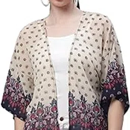 Women & Girls Shrugs Regular Fit Fassion Wear, Summer Wear, Outdoor Shrugs Fabric 100% Cotton for Womens and Girls (SRG-2688)-image-82