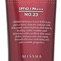 MISSHA M Perfect Cover Bb Cream Spf42 Pa+++ - (No 23 Natural Beige) | Matte Finish | Full Coverage For All Skin Types I Radiant Glow 20 ml (Pack of 1)-28