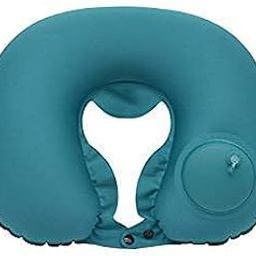 KPS Portable Push Type Automatic Inflatable U-Shaped Pillow Neck Rest Travel Press Button Neck Pillow for Outdoor Travelling (Multicolour)-picture-7