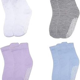 Secure Steps Made in India Anti-Skid Crawling Socks for Baby Girl & Boy Toddlers, 1-3 Years, Premium Cotton Solids (IN, Age, 1 Year, 3 Years, 4, Solids)-image-99