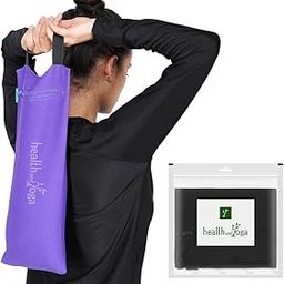 HealthAndYoga® Sand Bag (Black) - for Resistance Weight Training, Improves Yoga Poses & Alignment, Strengthens Body – Leakproof Double Bag, Customisable from 250 gm-4kg (Sand Not Included)-97