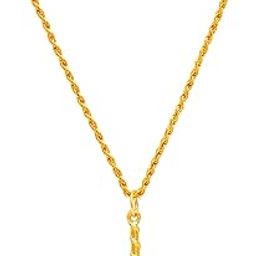 Gold Plated Bajrang Bali Mace of Lord Hanuman Spiritual Good Luck Gift Gada Pendant Locket Religious Jewelry for Men and Women-image-15