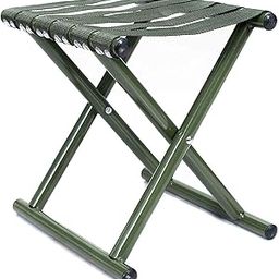 Niralasa Folding Camping Stool, Lightweight Camp Stool | Collapsible Camping Stool for Travel, Garden, Hiking, Fishing | Metal & Polyester Folding Stool-image-33