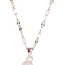 Anti Tarnish Millenia Dancing Swan Pendant Necklace for Women | Stylish Locket Chain | Latest Fashion Jewellery Accessories for Girls | Minimal Jewelry | Gift for Mother's Day-16
